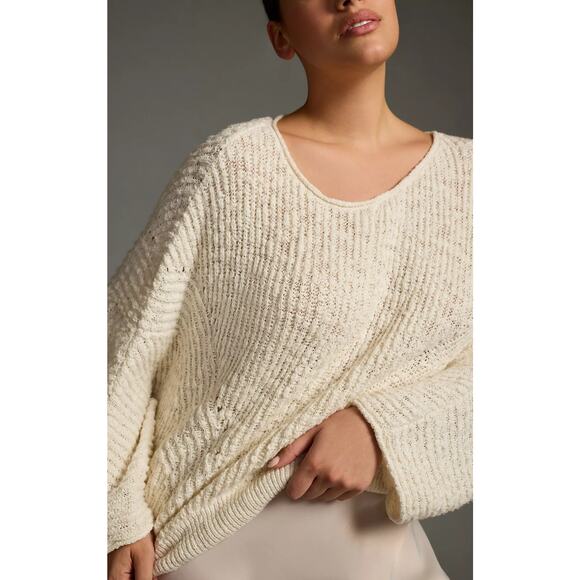 Anthropologie Crewneck Batwing Sweater - New Large - Picture 3 of 3